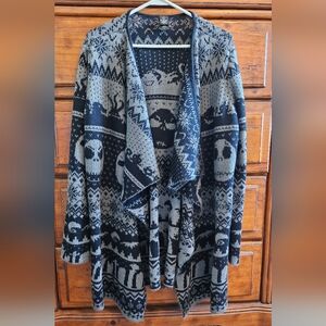 Nightmare Before Christmas Official Tim Burton Knit Cardigan – XL